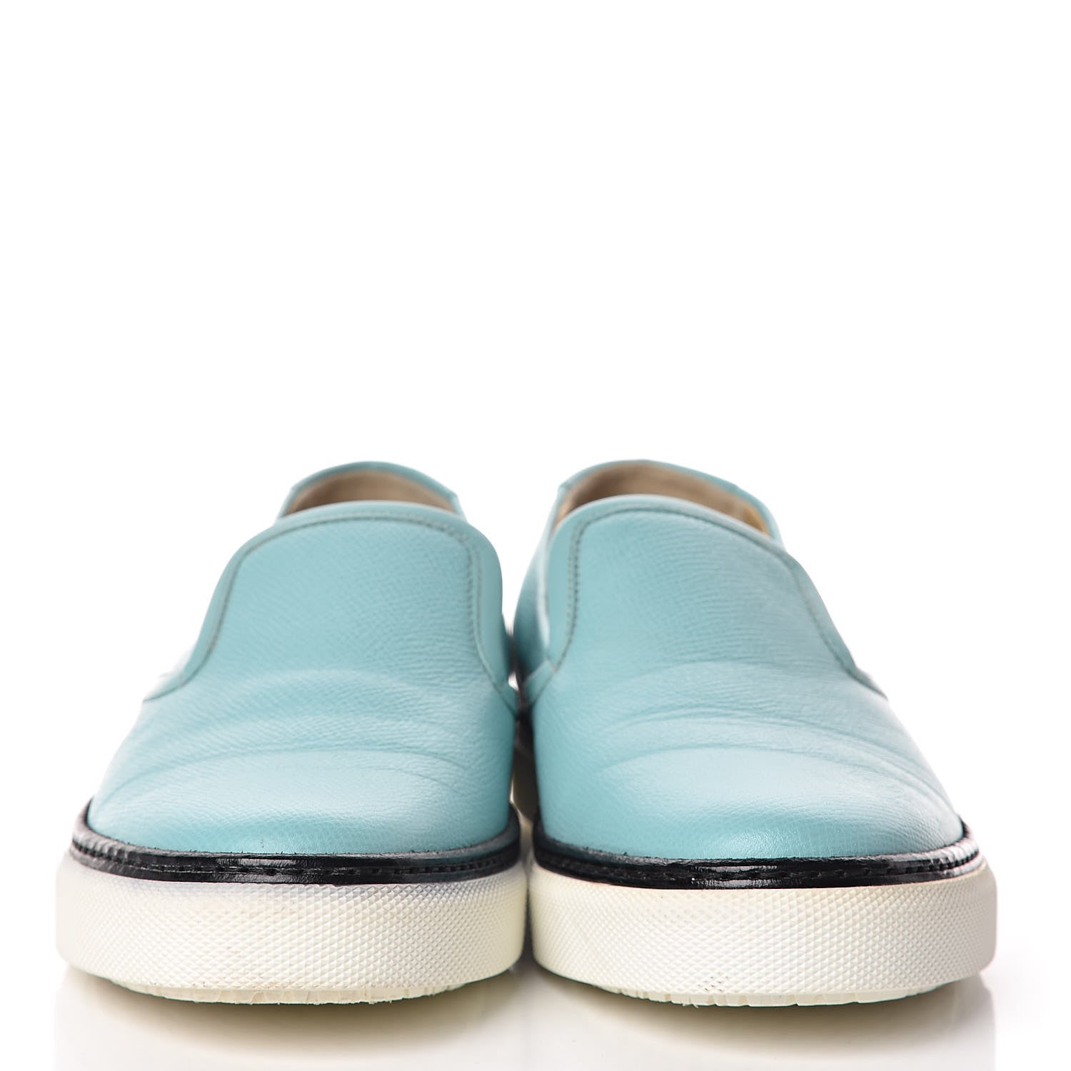 Hermes Epsom Mens Kick Sneakers 37 Bleu Atoll 2 of 10