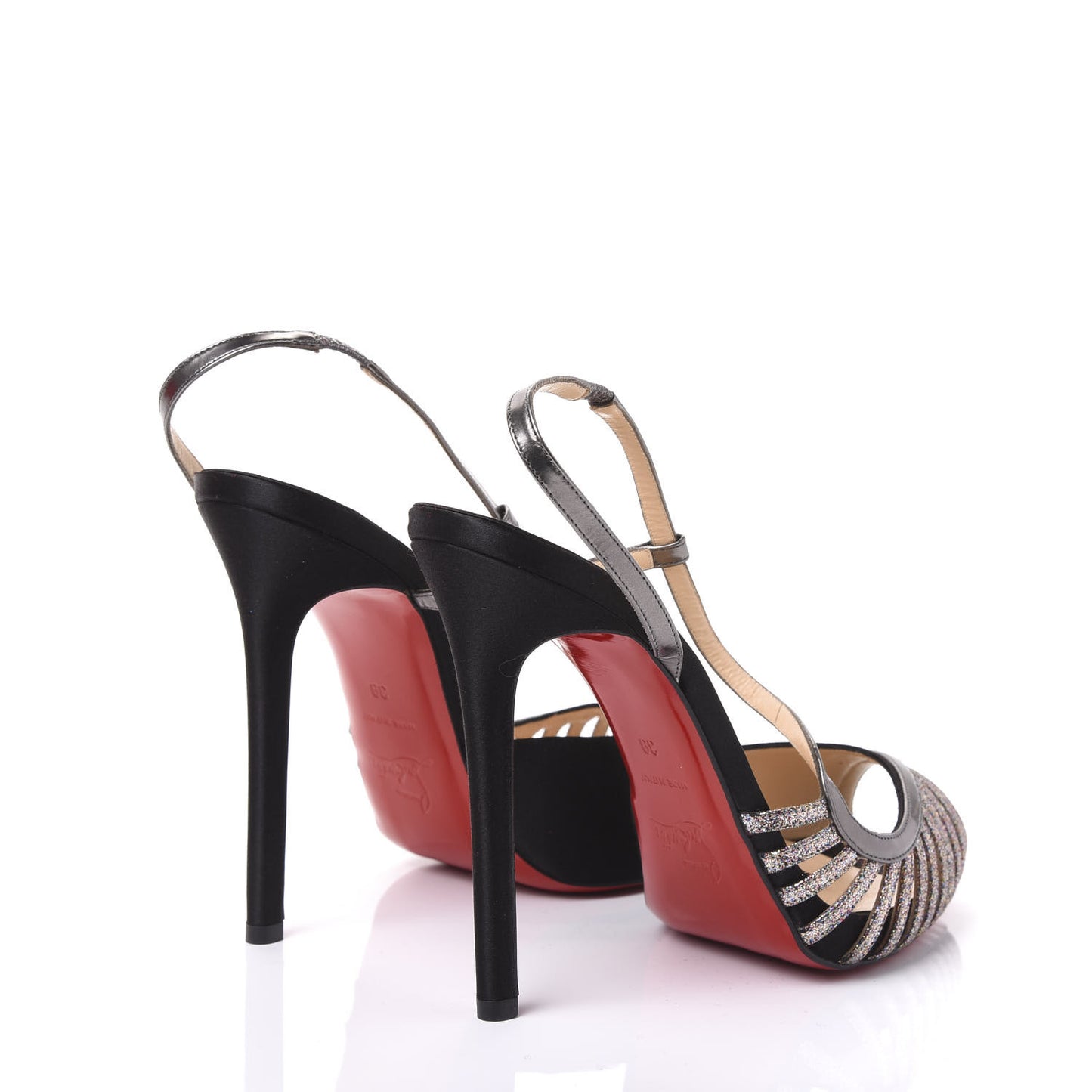 Suede Asymmetric Scoubridou 120 Sandals 39 Black