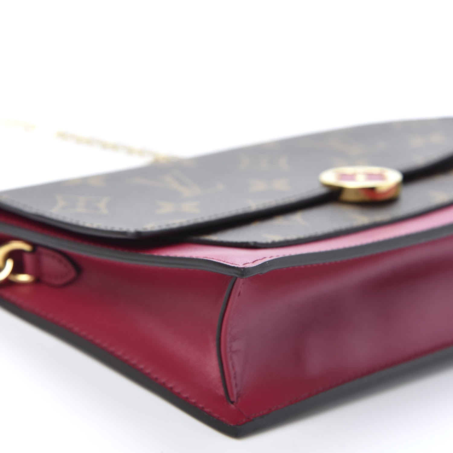 Louis Vuitton Monogram Flore Chain Wallet Fuchsia 5 of 8