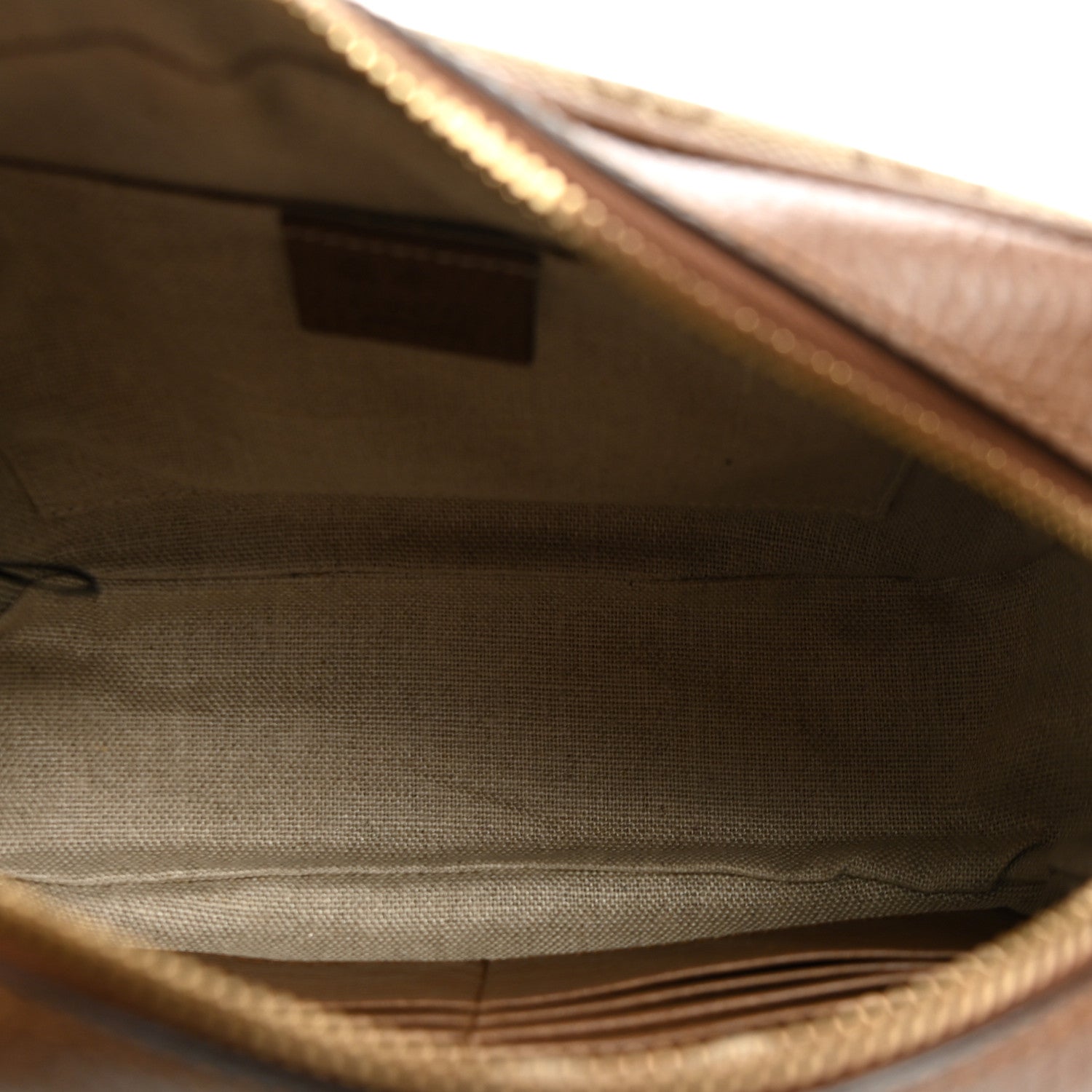 Gucci Monogram Mini Bree Messenger Bag Beige Tabacco 4 of 9