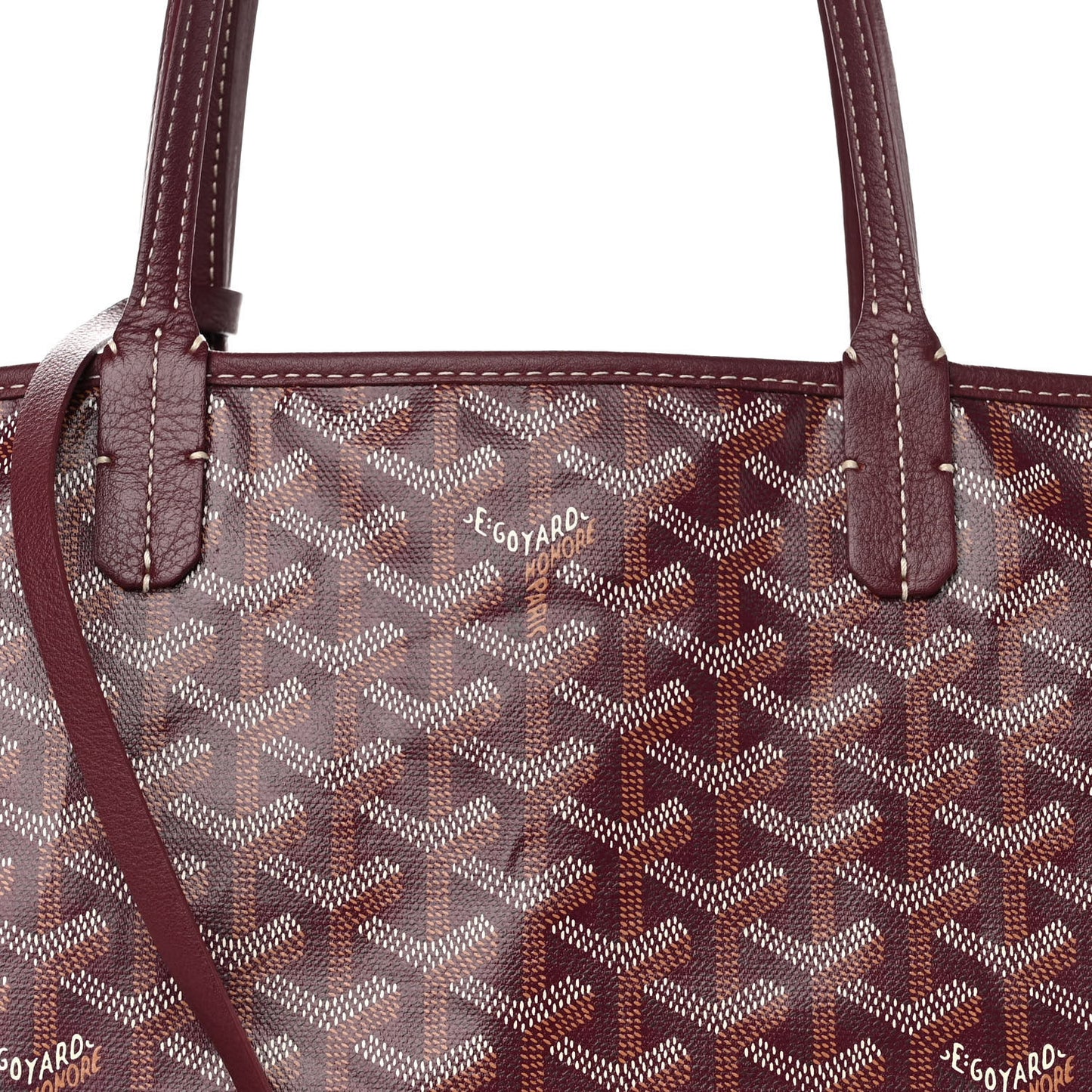 Goyardine Reversible Anjou PM Burgundy