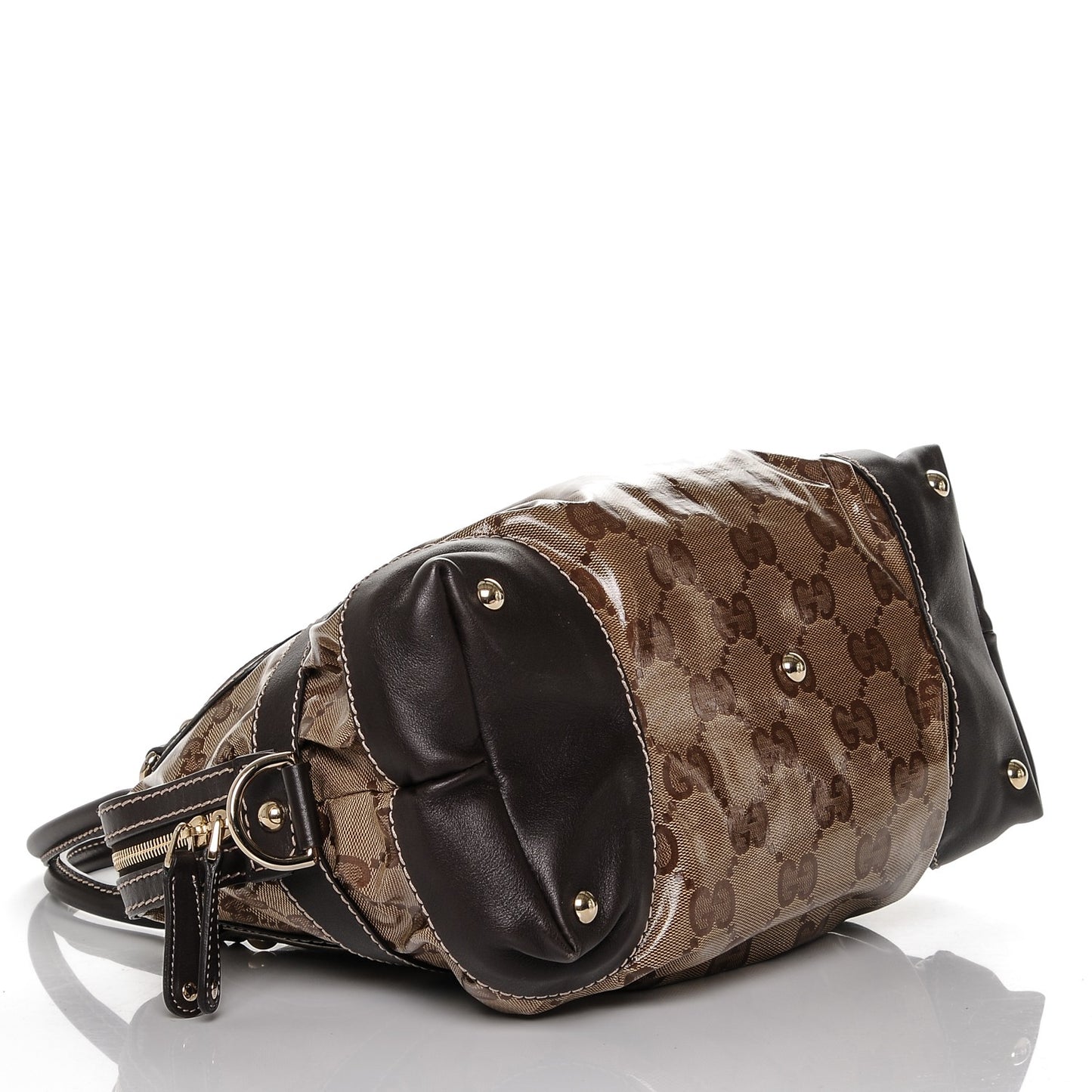 Crystal Monogram Medium Mix Tote Brown