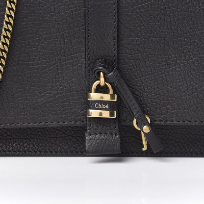 Chloe Calfskin Aurore Wallet on Chain Black 10 of 10