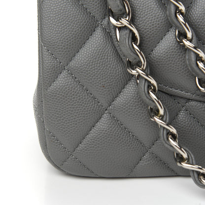Chanel Caviar Quilted Jumbo Double Flap Grey 12 of 14