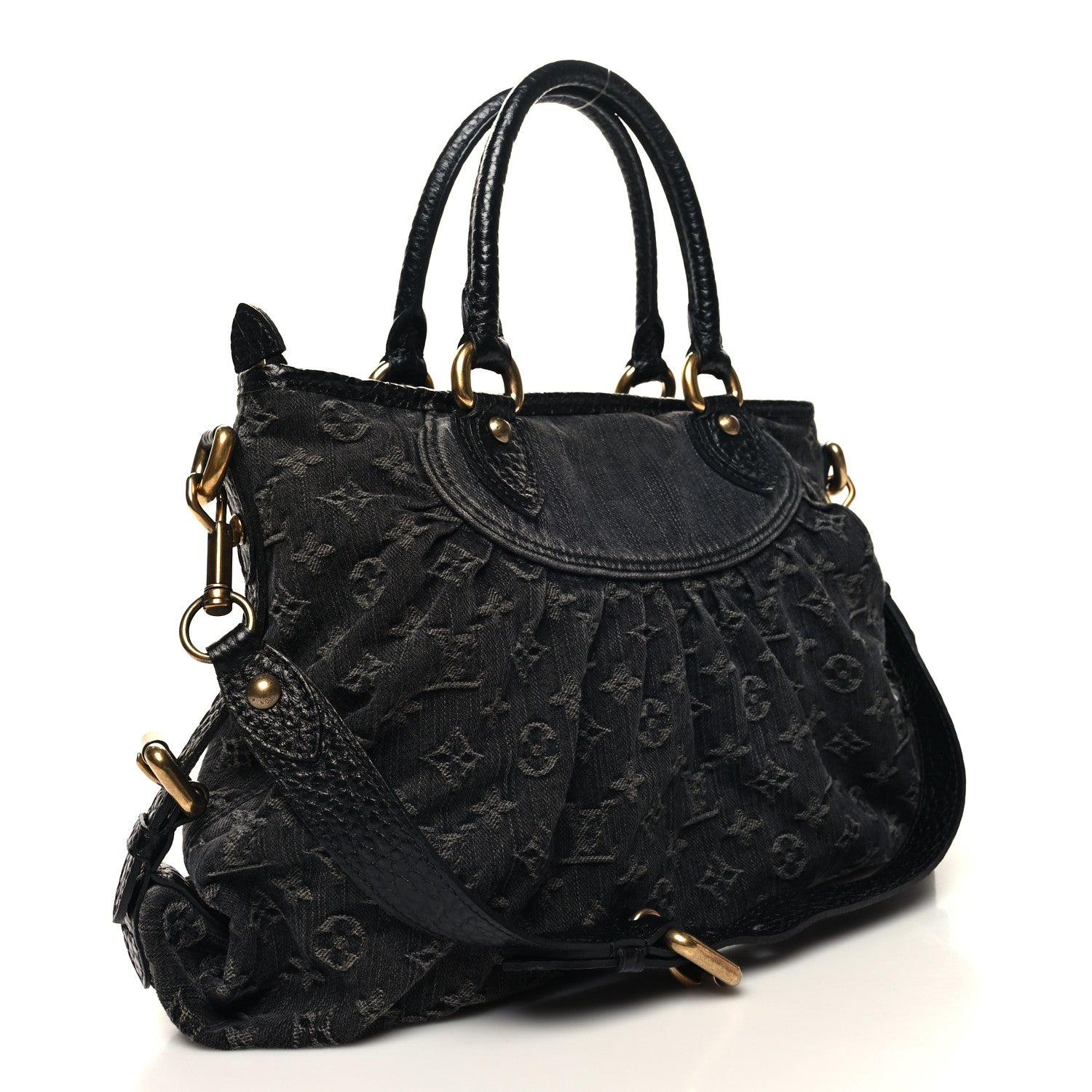 Louis Vuitton Denim Neo Cabby MM Black 3 of 9
