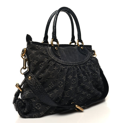 Louis Vuitton Denim Neo Cabby MM Black 3 of 9
