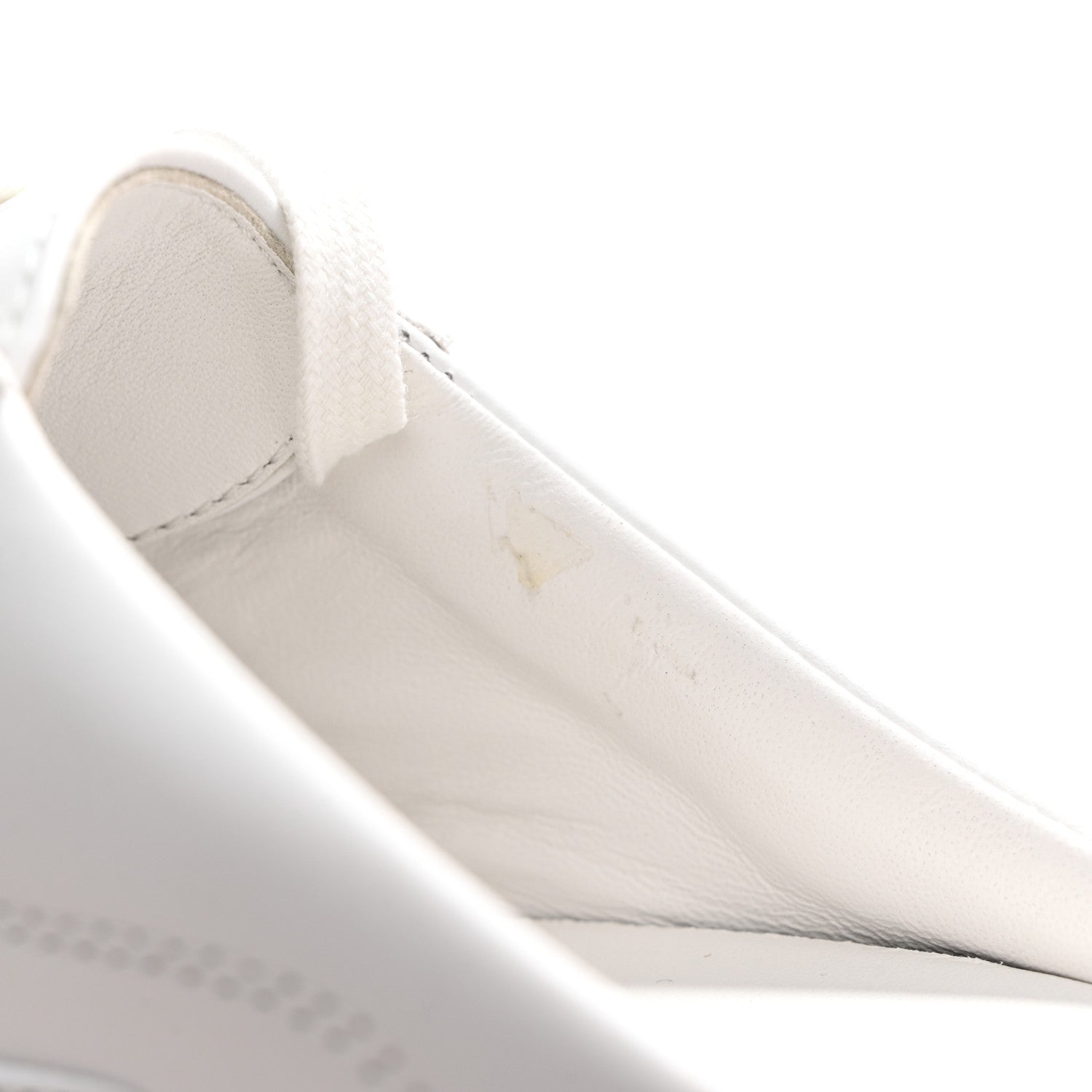 Hermes Calfskin Keep Mule Sneakers 37 White 11 of 12
