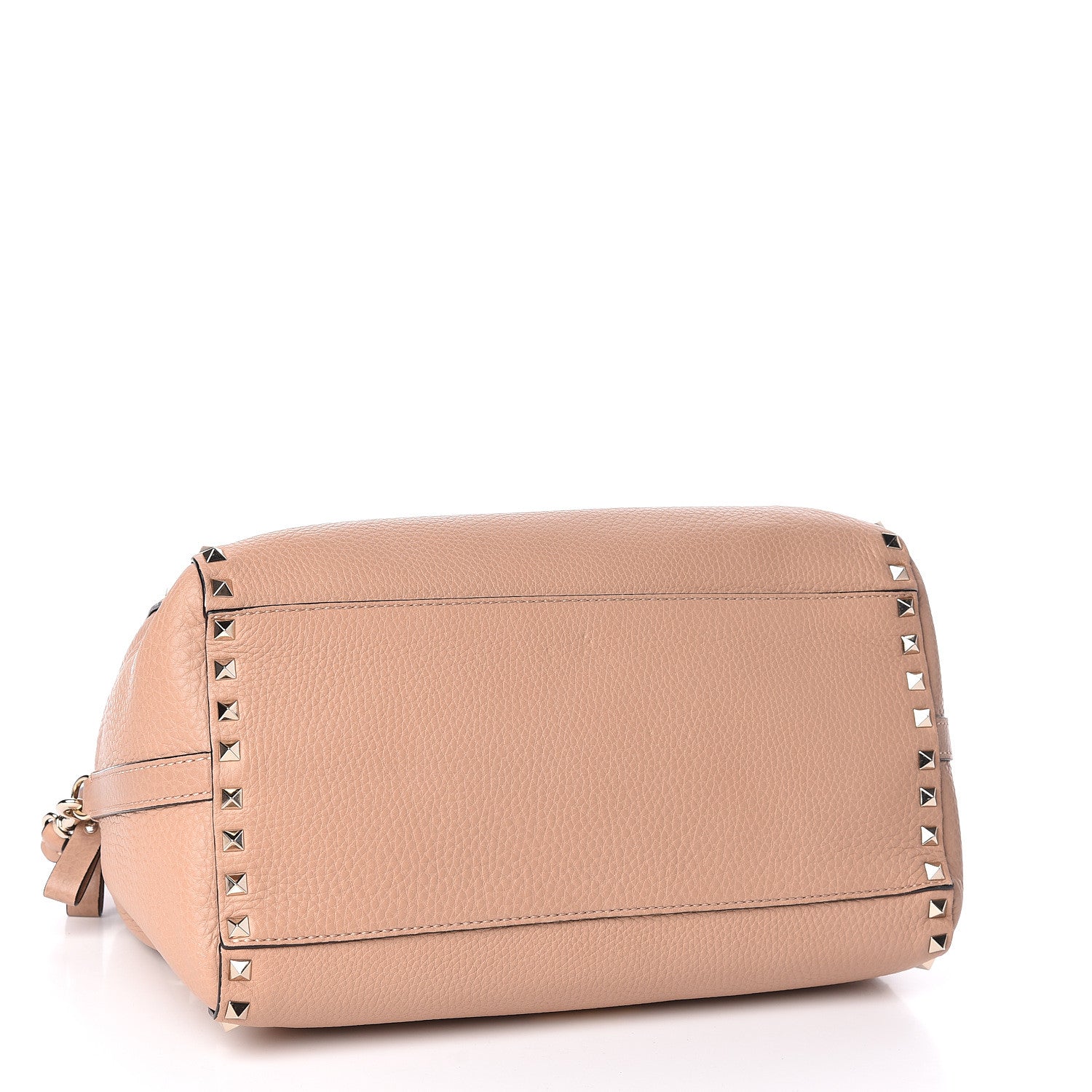 Valentino Garavani Pebbled Calfskin Rockstud Boston Duffle Bag Skin Sorbet 4 of 9