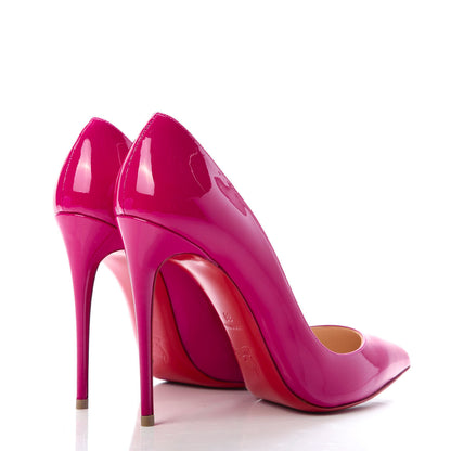 Christian Louboutin Patent Pigalle Follies 100 Pumps 38 Ultra Rose 4 of 9