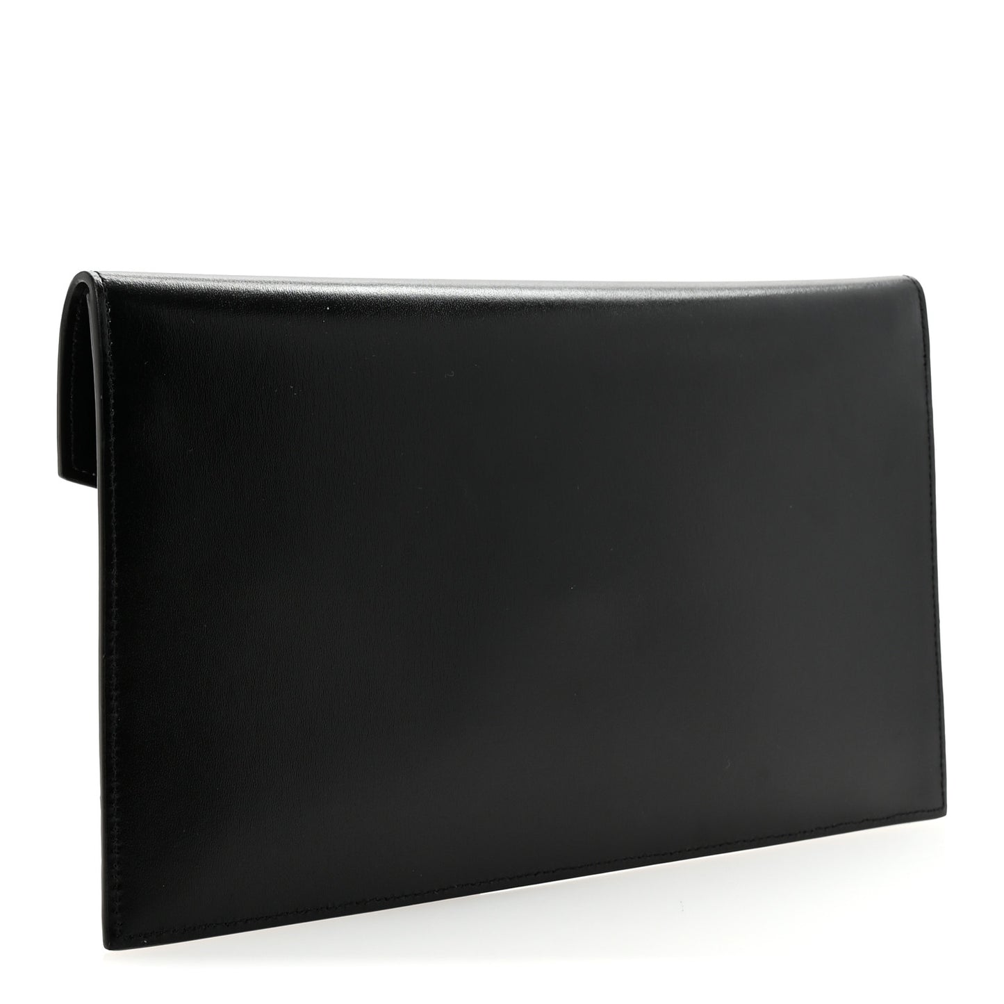 Smooth Shiny Calfskin Monogram Uptown Pouch Black