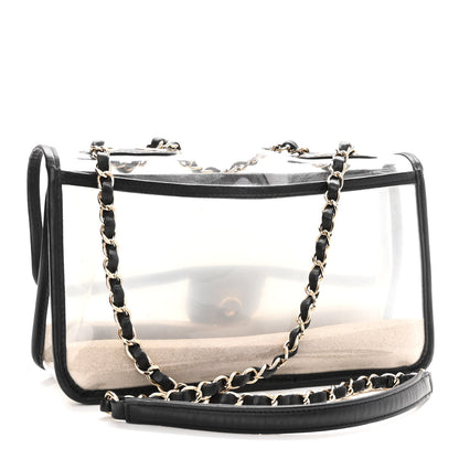 Chanel Lambskin PVC Medium Coco Sand Flap Black 3 of 10
