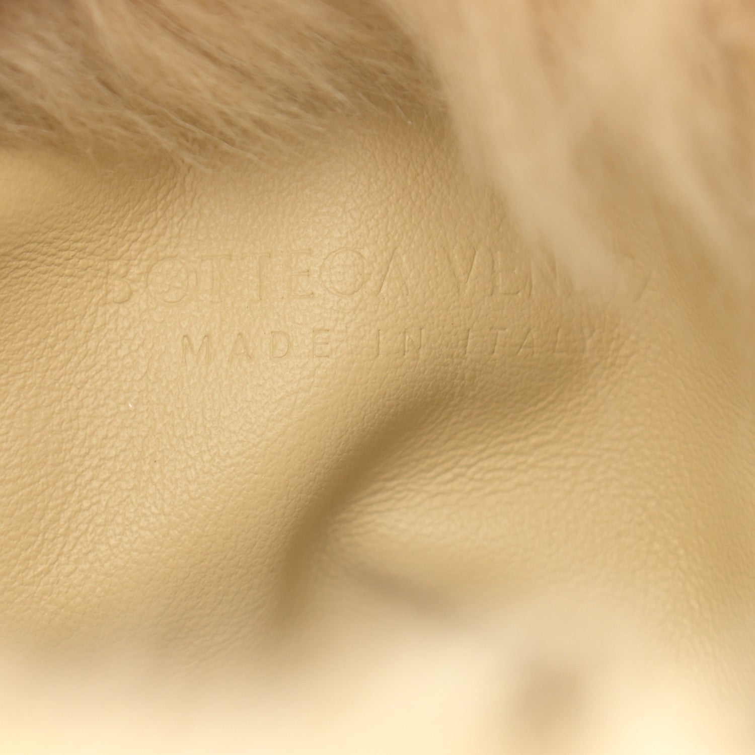 Bottega Veneta Shearling Lambskin The Pouch Chain Porridge 6 of 10