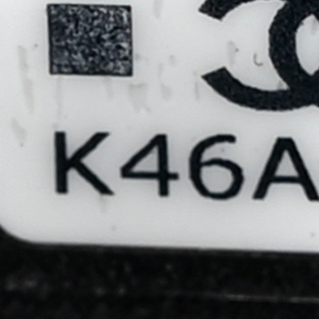 Mesh Shiny Lambskin Chain Hobo Black