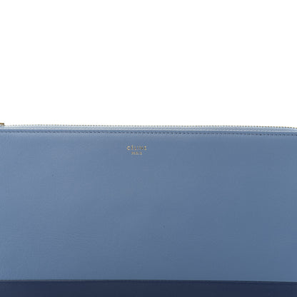 Celine Lambskin Bi-Color Solo Clutch Pouch Deep Sea 10 of 10