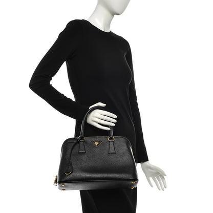 Prada Saffiano Lux Medium Promenade Tote Black 2 of 10