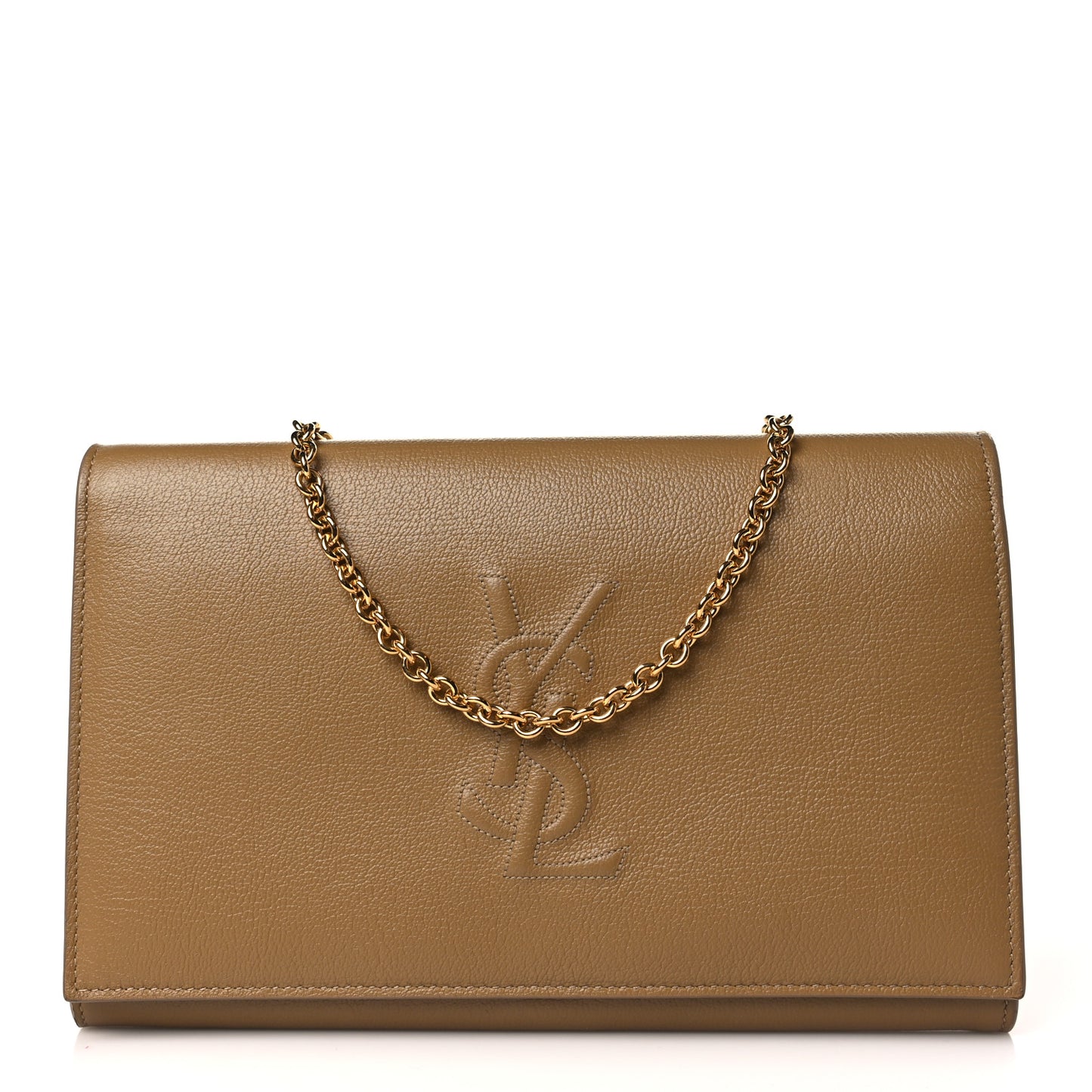 Calfskin Belle de Jour Chain Clutch Beige