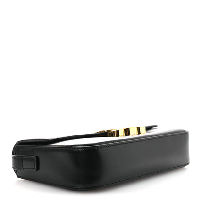 Celine Shiny Calfskin Triomphe Shoulder Bag Black 4 of 13
