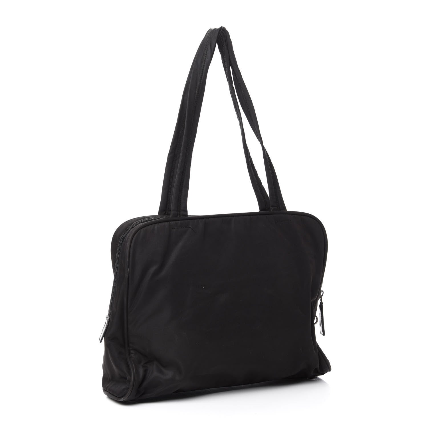 Prada Tessuto Nylon Shoulder Bag Black 3 of 10