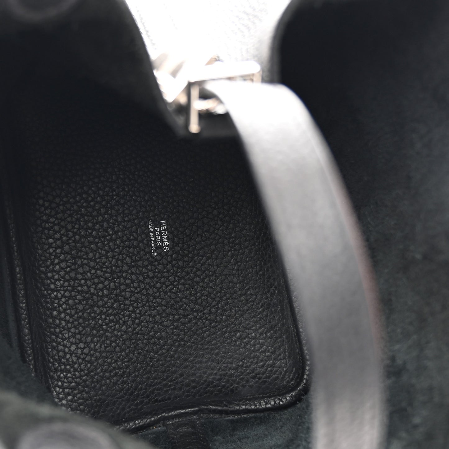 Taurillon Clemence Picotin Lock 18 PM Black Black