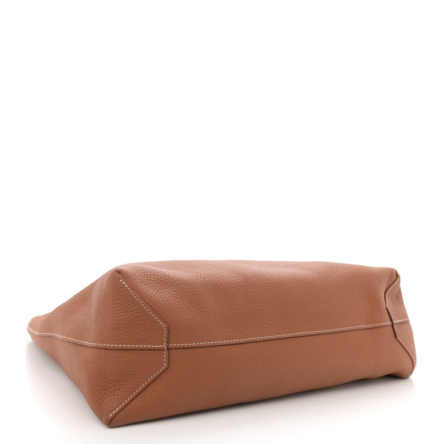 Taurillon Clemence Double Sens 45 Reversible Tote Orange Gold