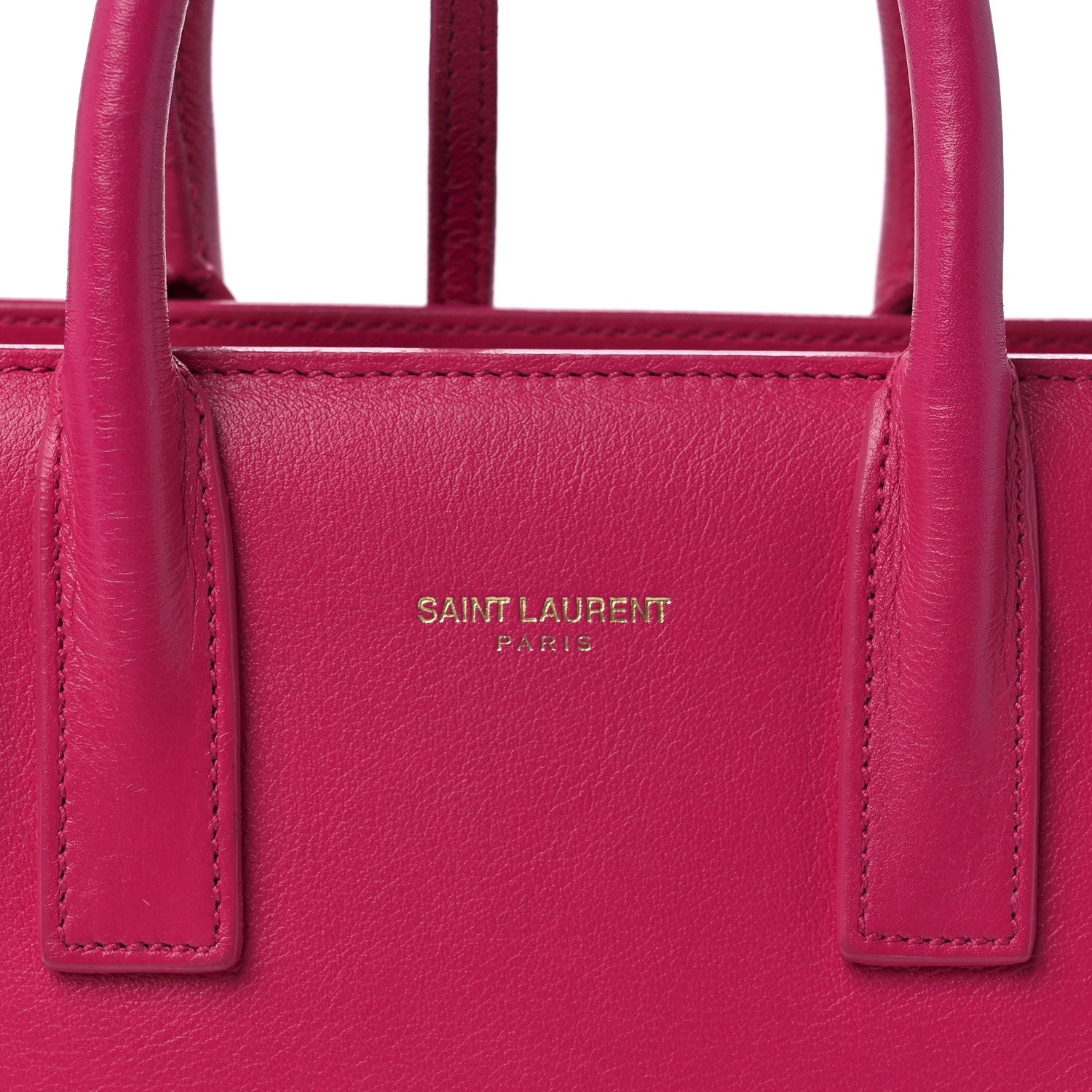 Saint Laurent Calfskin Nano Sac De Jour Bubblegum 7 of 17
