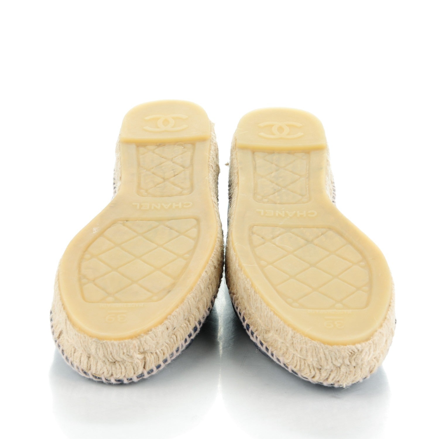 Chanel Lambskin CC Espadrilles 39 Dark Navy 5 of 8