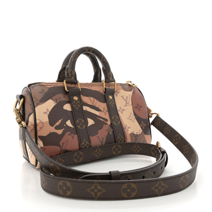 Louis Vuitton Monogram Portrait Keepall Bandouliere 25 Brown 3 of 10