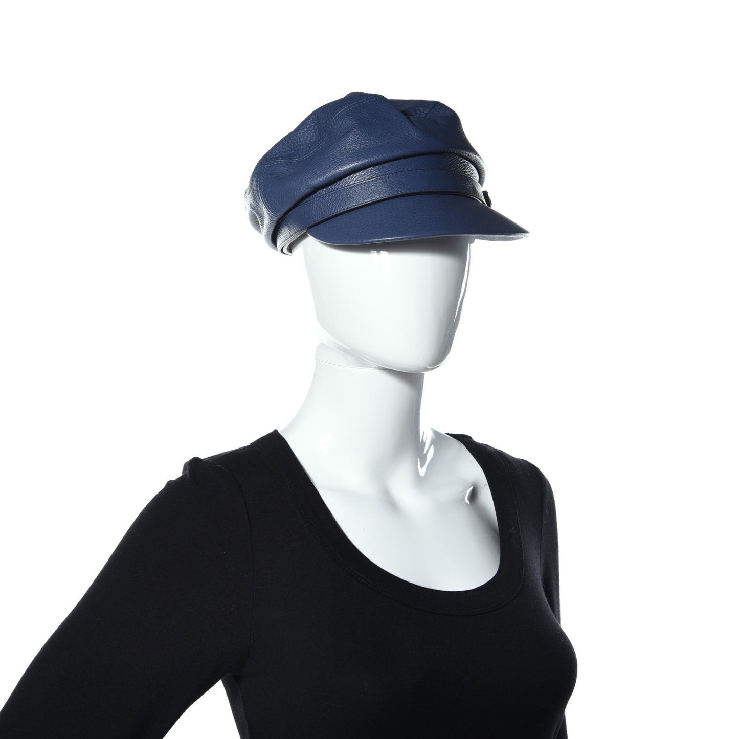 Calfskin Cellarius Hat S Washed Indigo