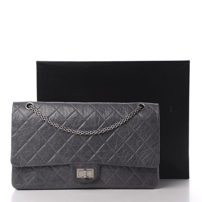 Chanel Aged Calfskin Quilted 50th Anniversary 2.55 Reissue 227 Flap Grey 17 of 17