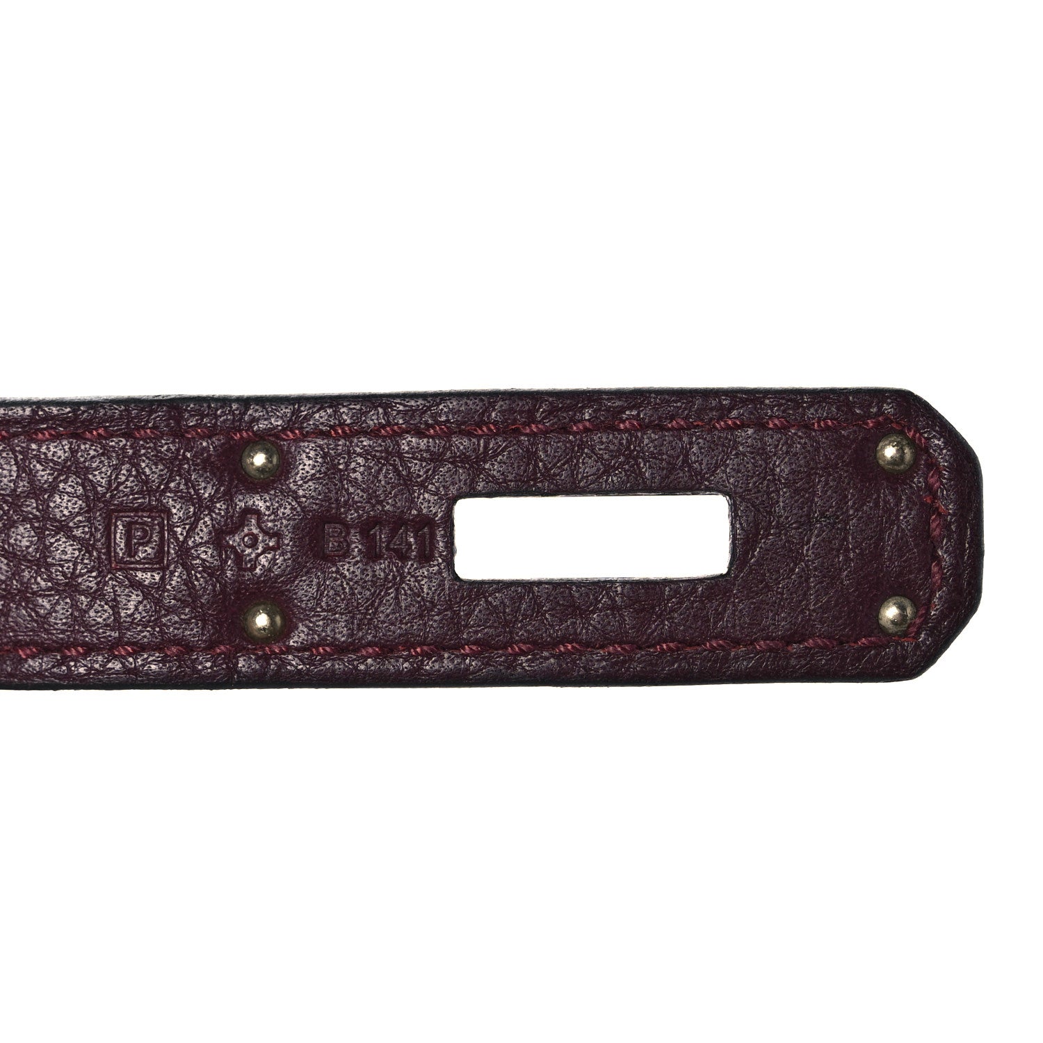 Hermes Togo Horseshoe Birkin 30 Bordeaux Bois de Rose 7 of 11