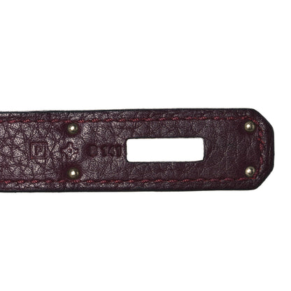 Hermes Togo Horseshoe Birkin 30 Bordeaux Bois de Rose 7 of 11