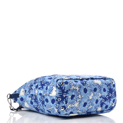 Prada Tessuto Nylon Saffiano Floral Print Tote Baltico Dis Primule 7 of 19