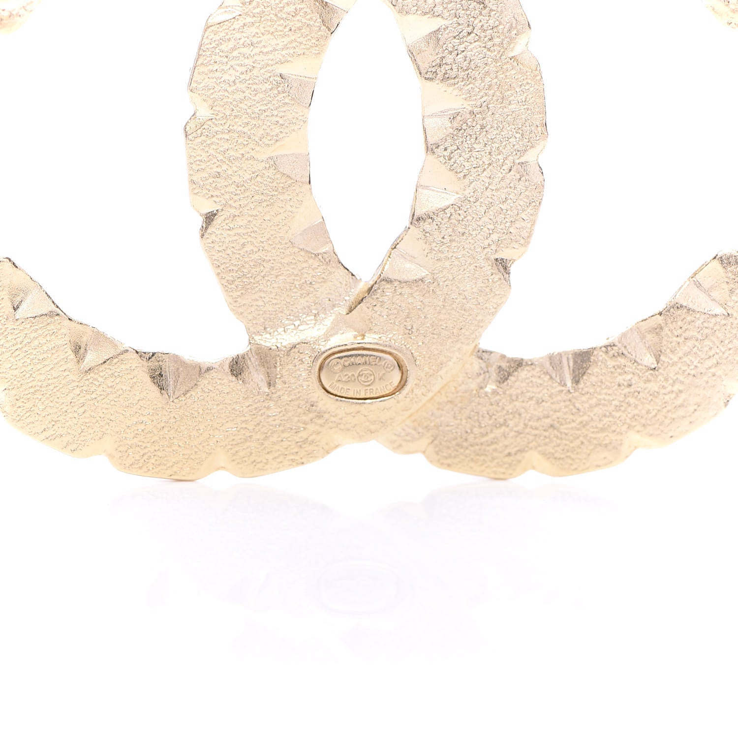 Chanel Pearl Crystal CC Brooch Black Gold 4 of 5