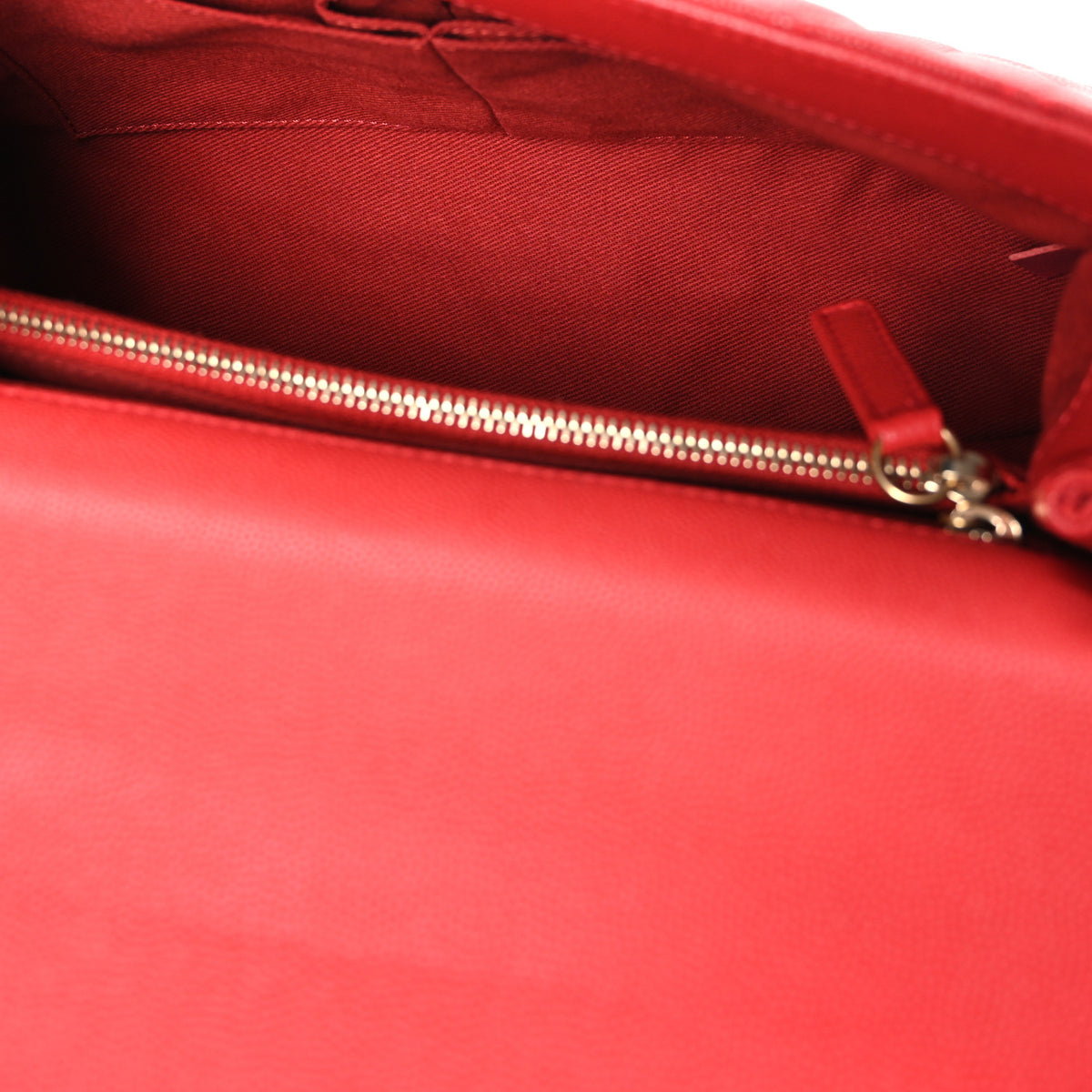 Chanel Caviar Quilted Small Coco Handle Flap Red 5 of 10
