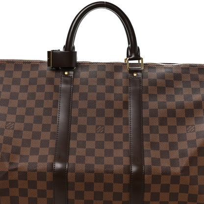 Louis Vuitton Damier Ebene Keepall Bandouliere 55 7 of 9