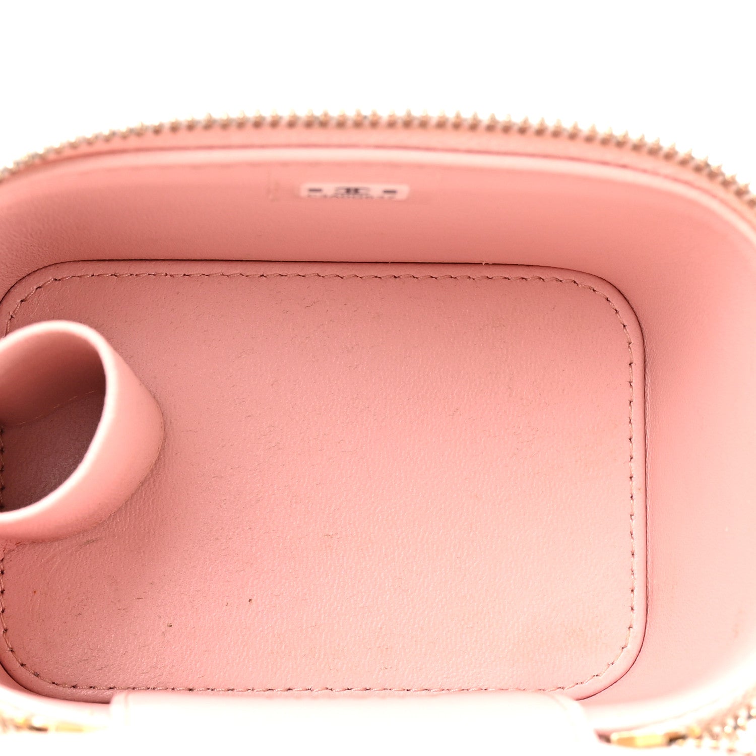 Chanel Lambskin Quilted Mini Sweet Camellia Vanity Case With Chain Pink 5 of 14