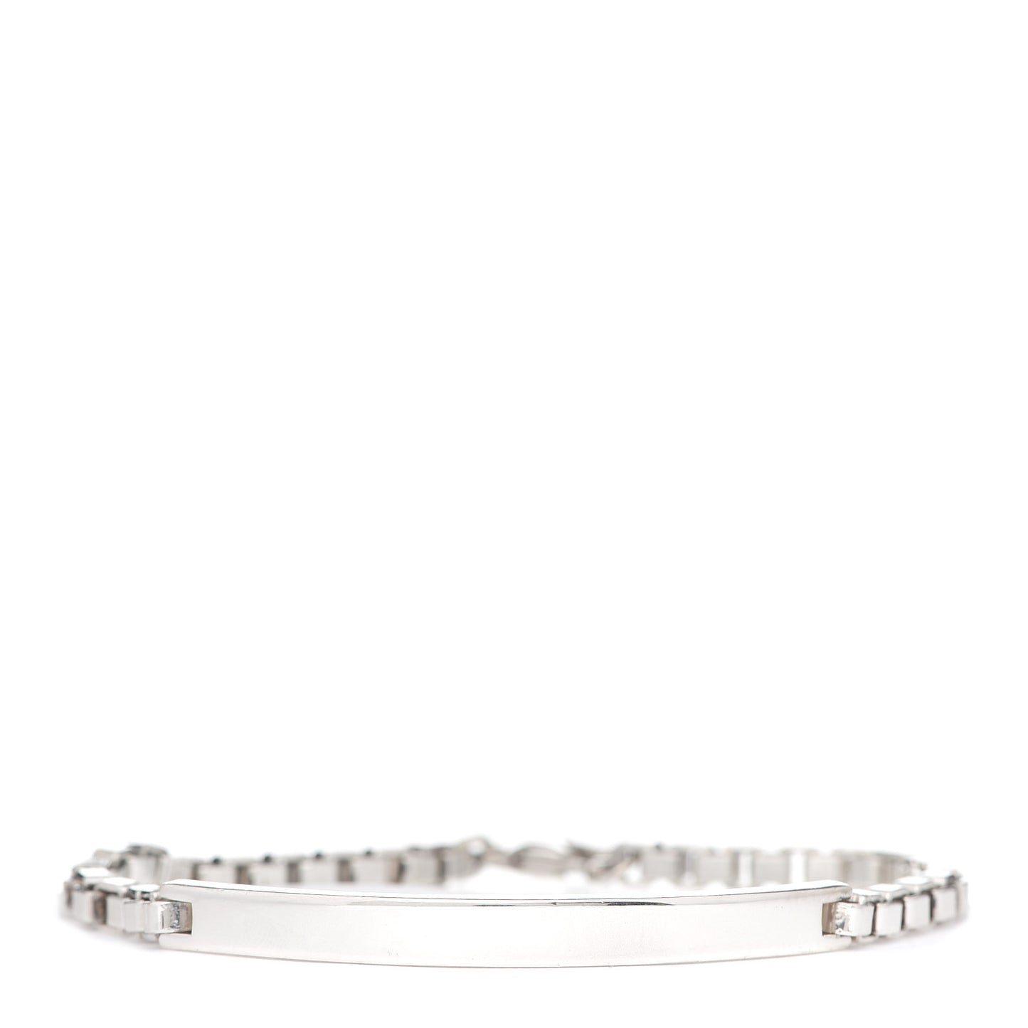 Sterling Silver Venetian Link ID Bracelet