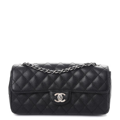Chanel Caviar Quilted East West Flap Black 1 of 7