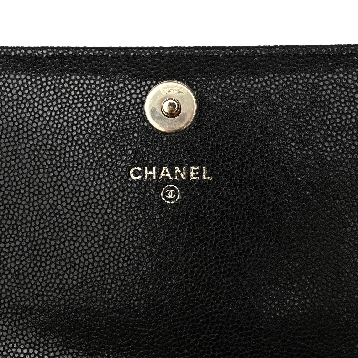 Chanel Caviar Quilted Square Wallet On Chain WOC Black 6 of 12