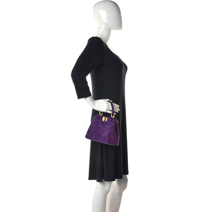 Fendi Chamois XS Peekaboo Iconic Satchel Viola Plus 2 of 11