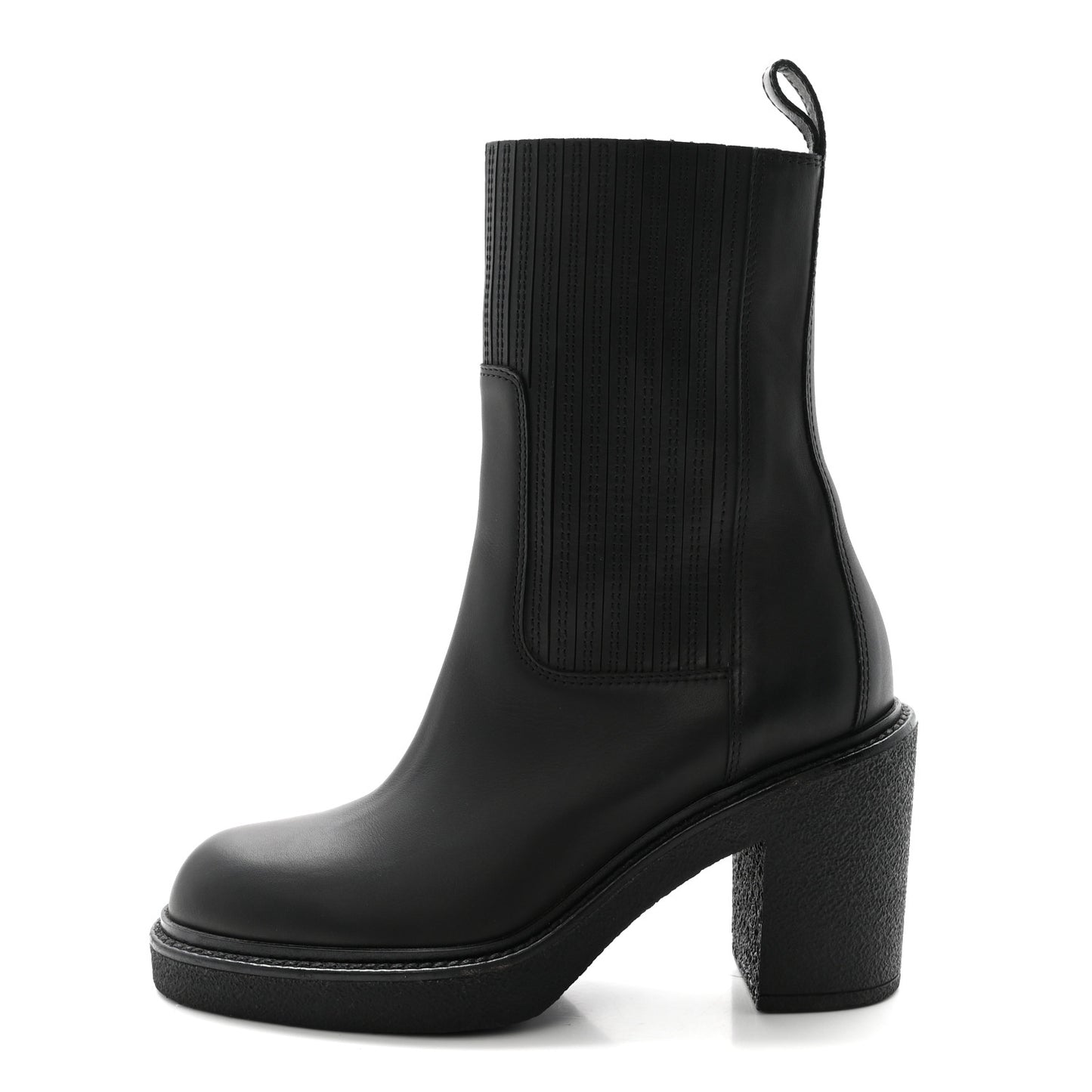 Calfskin Donia 70 Ankle Boots 36 Black