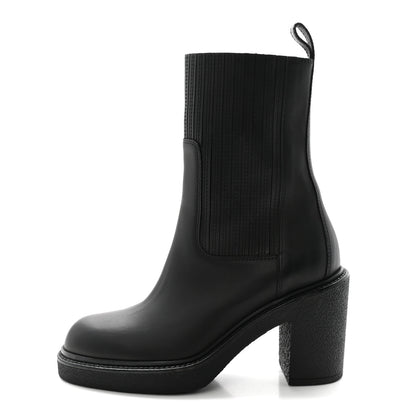 Hermes Calfskin Donia 70 Ankle Boots 36 Black 1 of 9