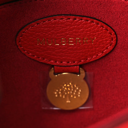 Mulberry Glossy Goatskin Small Lily Flap Red 6 of 10