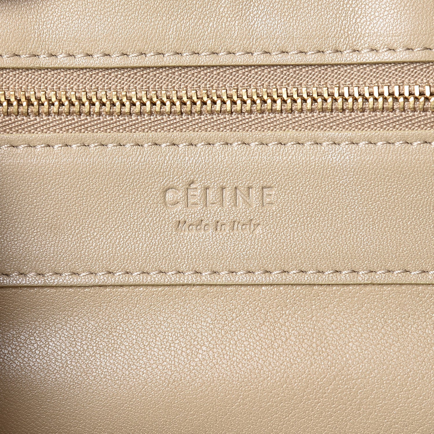 Celine Lambskin Vertical Bi-Cabas Butter 6 of 13