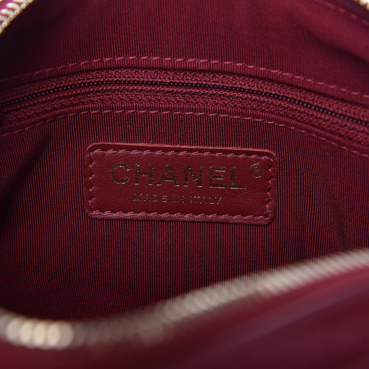 Chanel Shiny Lambskin Quilted Small Fashion Therapy Bowling Bag Red 8 of 10