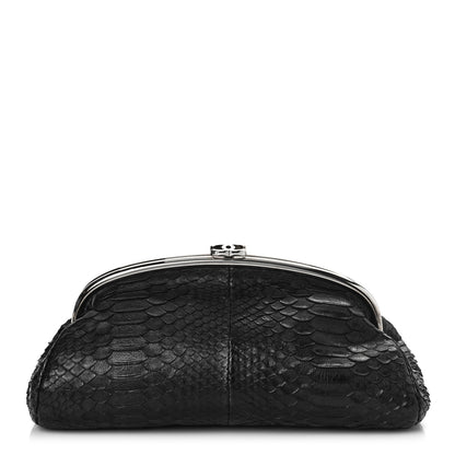 Chanel Python Timeless Clutch Black 1 of 8
