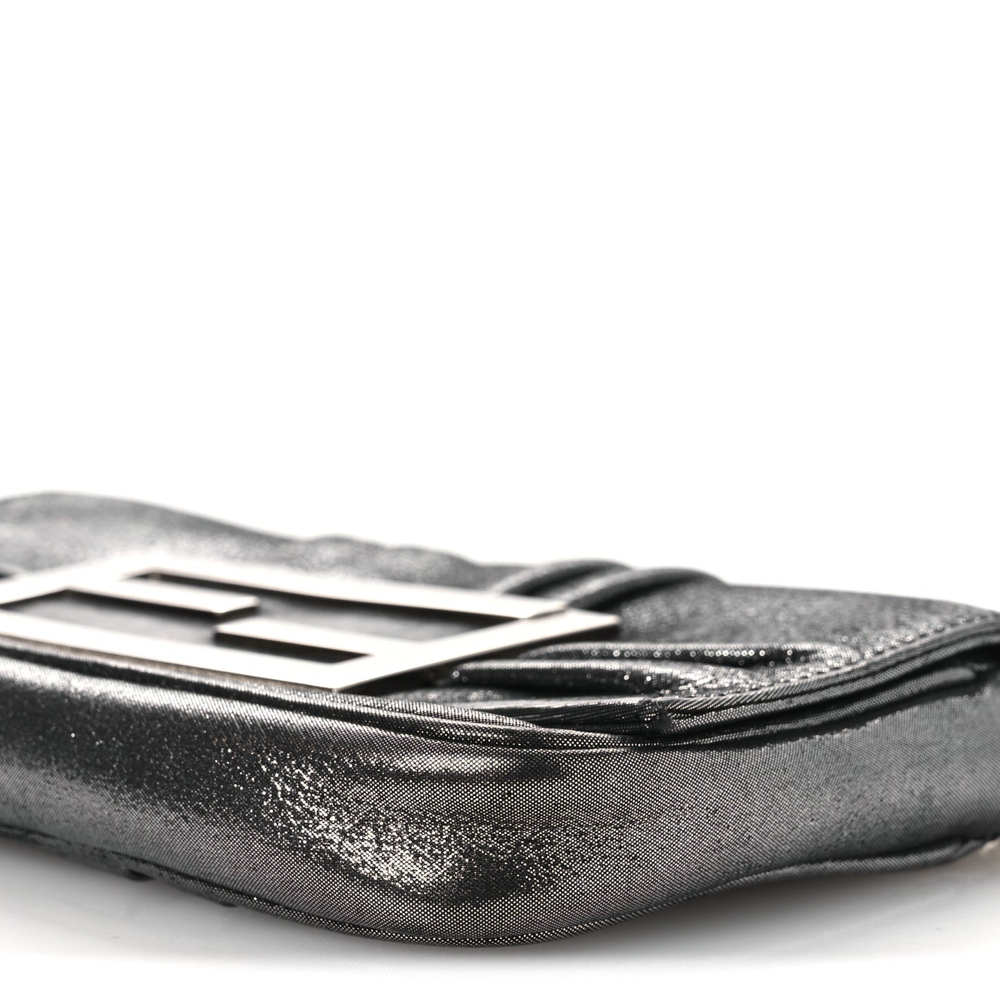 Metallic Calfskin Mia Pochette Silver