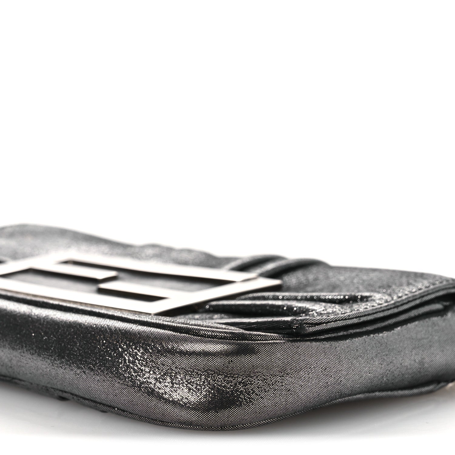 Fendi Metallic Calfskin Mia Pochette Silver 10 of 13