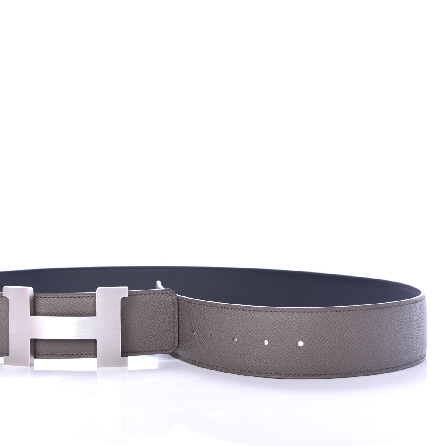 Hermes Epsom Box 42mm Constance Belt 100/40 Etain Black 4 of 5
