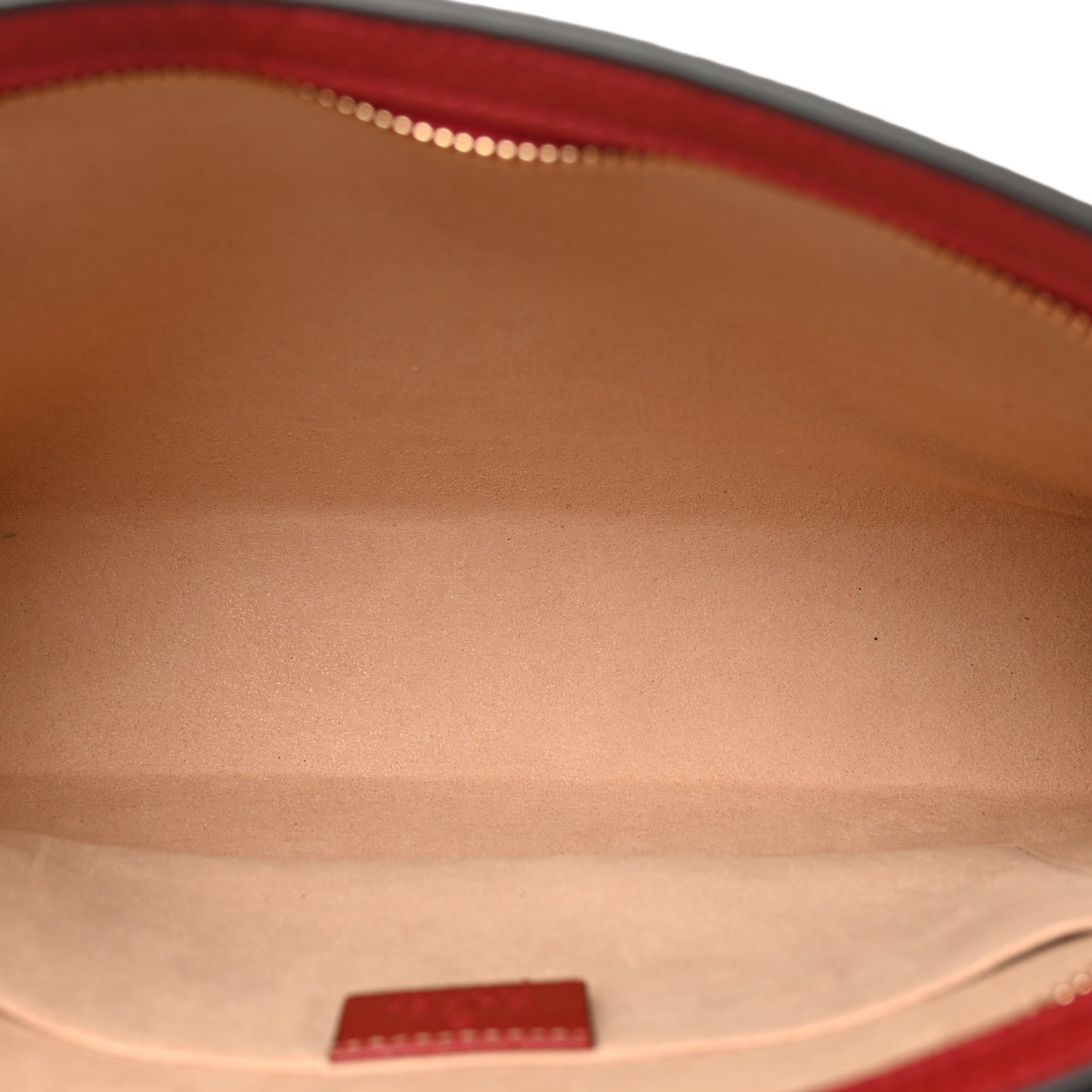 GG Supreme Monogram Flora Web Ophidia Pouch Red